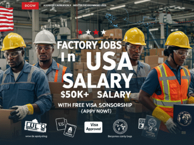 Factory Worker Visa Sponsorship Jobs in the USA Paying Over $50,000 a Year