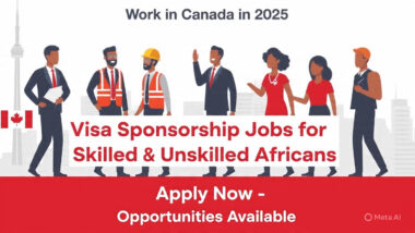 Work in Canada in 2025: Best Visa Sponsorship Jobs for Skilled & Unskilled Africans