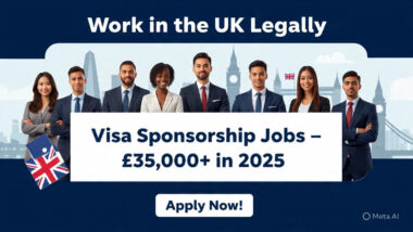 Work in the UK Legally: Visa Sponsorship Jobs Paying £35,000+ in 2025 – Apply Now!